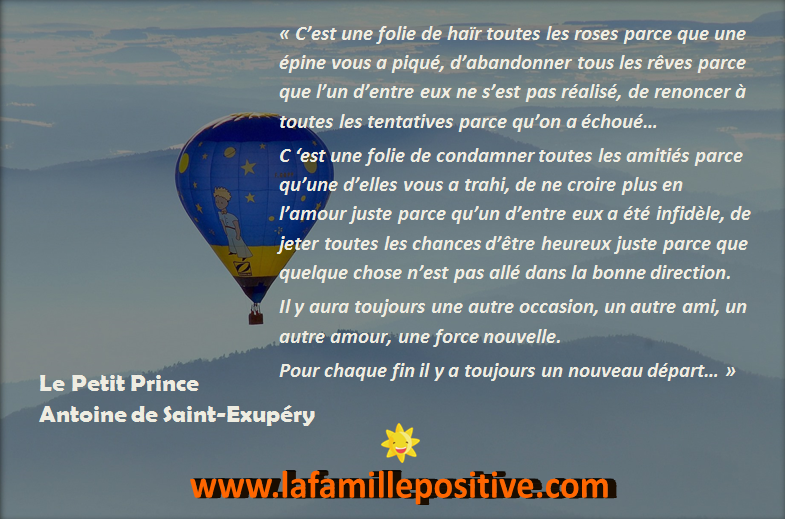 Citation Le Petit Prince Un Nouveau Depart La Famille Positive